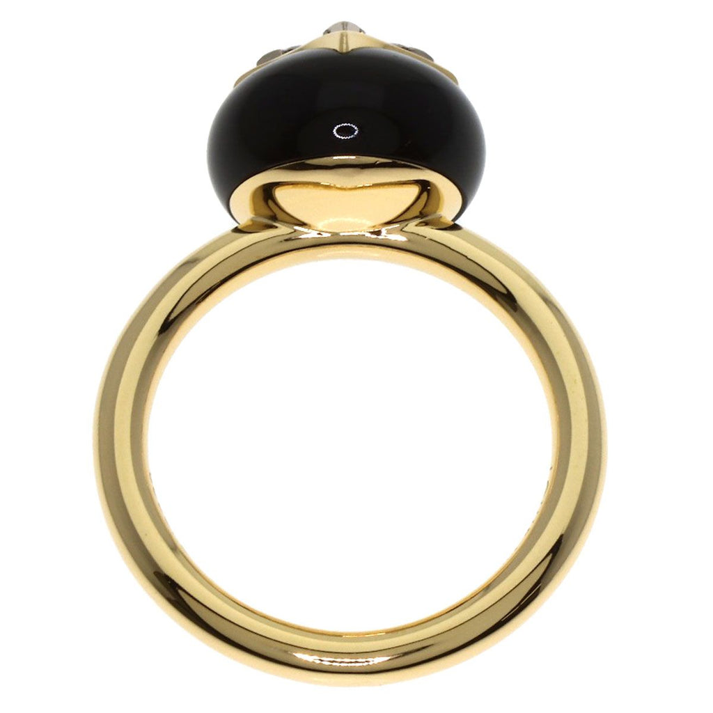 Louis Vuitton Blossom Onyx Diamond 49 Ring 18K Yellow Gold — view 5