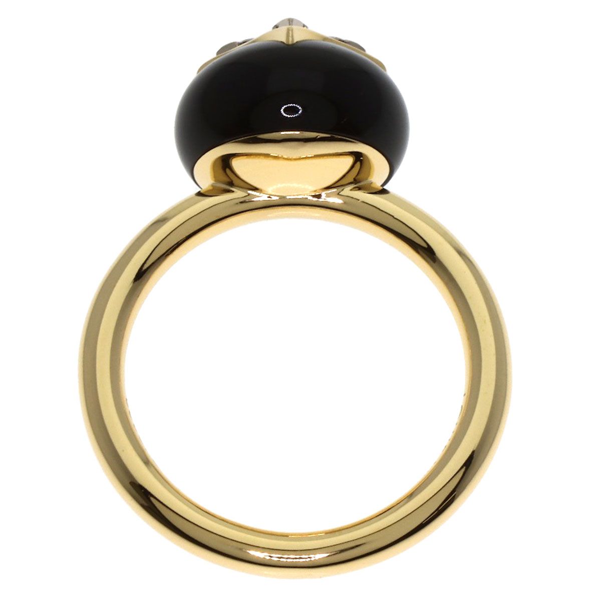 Louis Vuitton Blossom Onyx Diamond 49 Ring 18K Yellow Gold — view 5