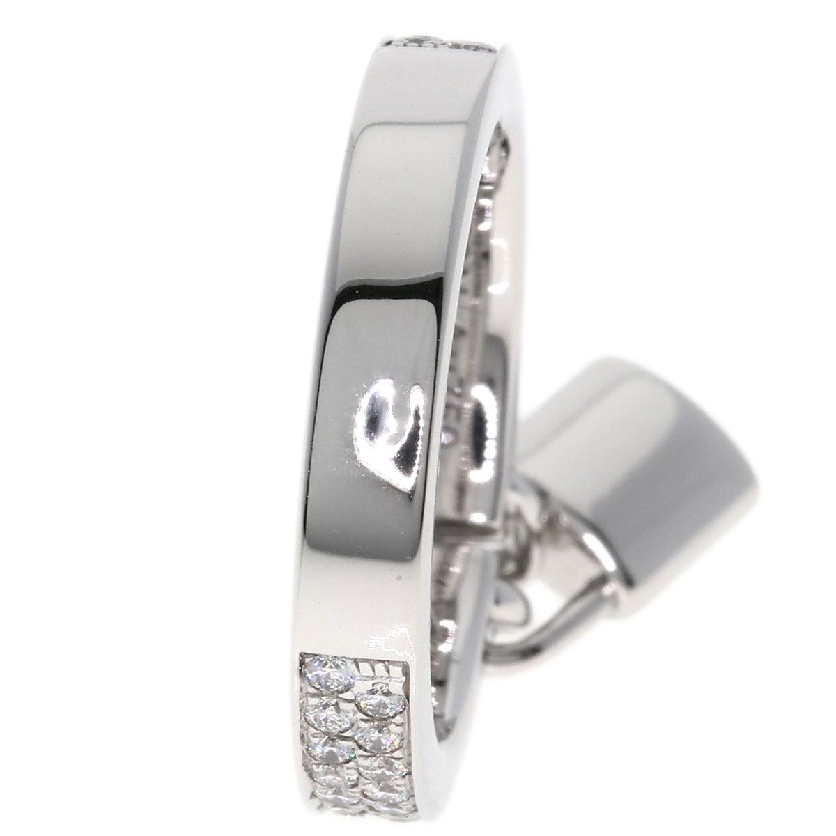 Louis Vuitton Baglock Pave Diamond 48 Ring 18K White Gold — view 9