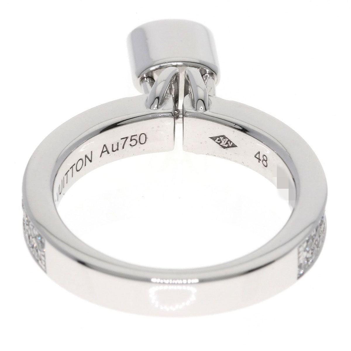 Louis Vuitton Baglock Pave Diamond 48 Ring 18K White Gold — view 5