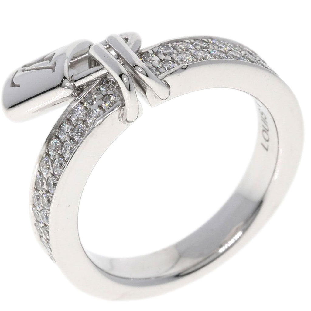 Louis Vuitton Baglock Pave Diamond 48 Ring 18K White Gold — view 2