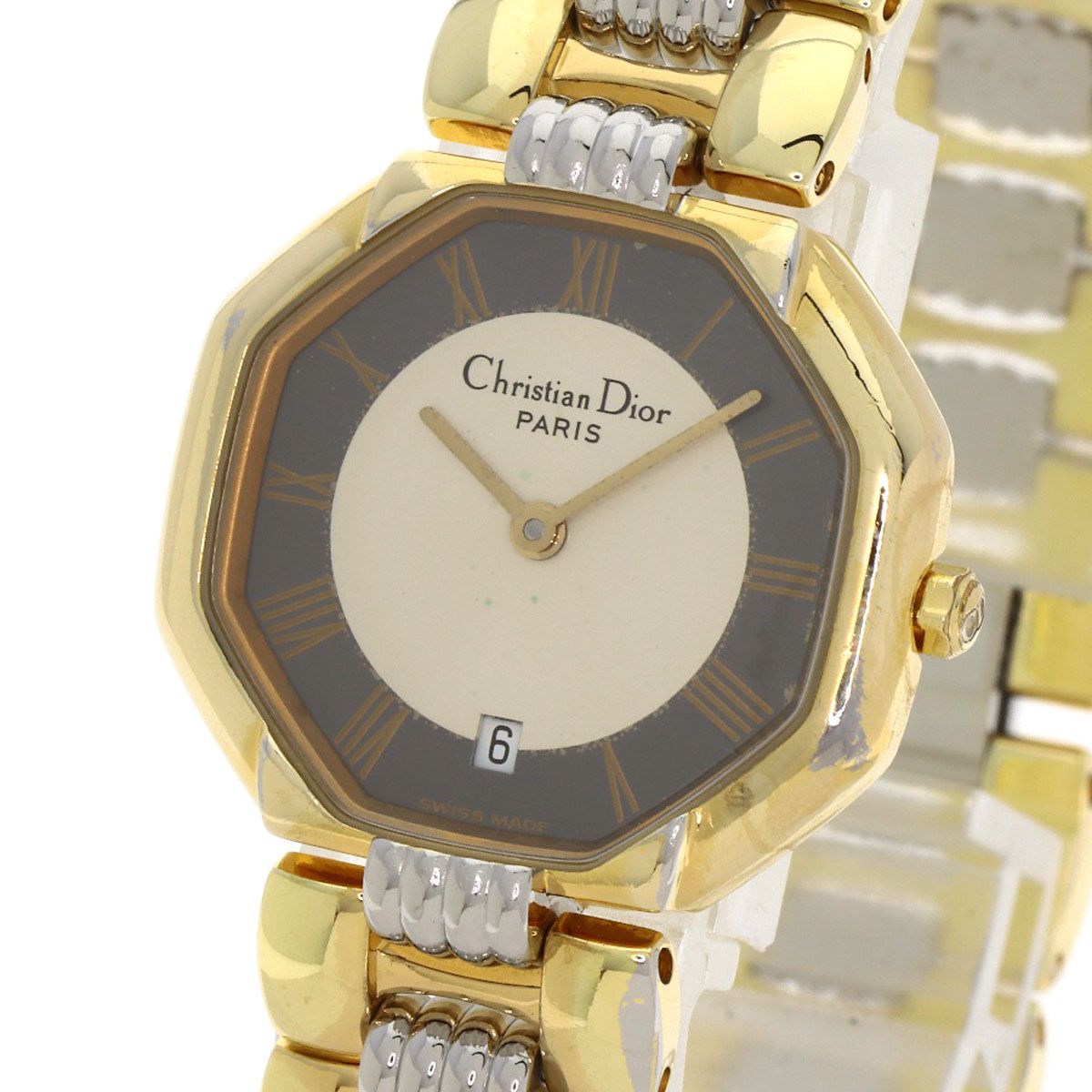 Dior Christian Octagon Watch SS Ssxgp — view 3