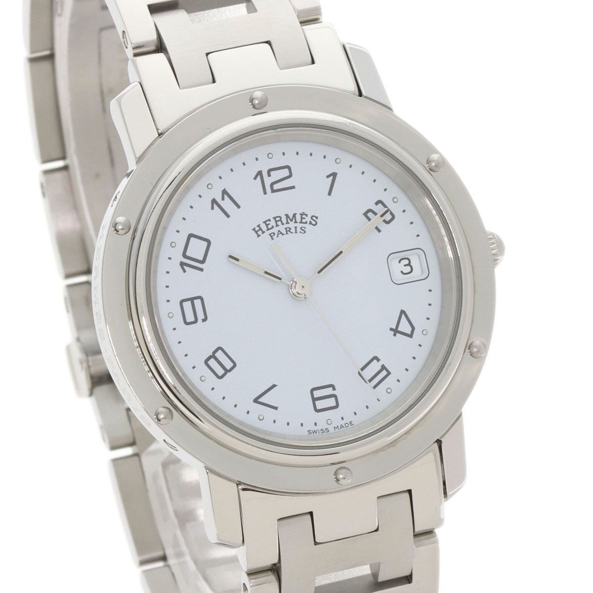 Hermes Clipper Watch SS — view 4