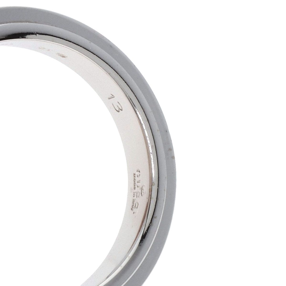 Gucci Straight Rough Ring 18K White Gold — view 8