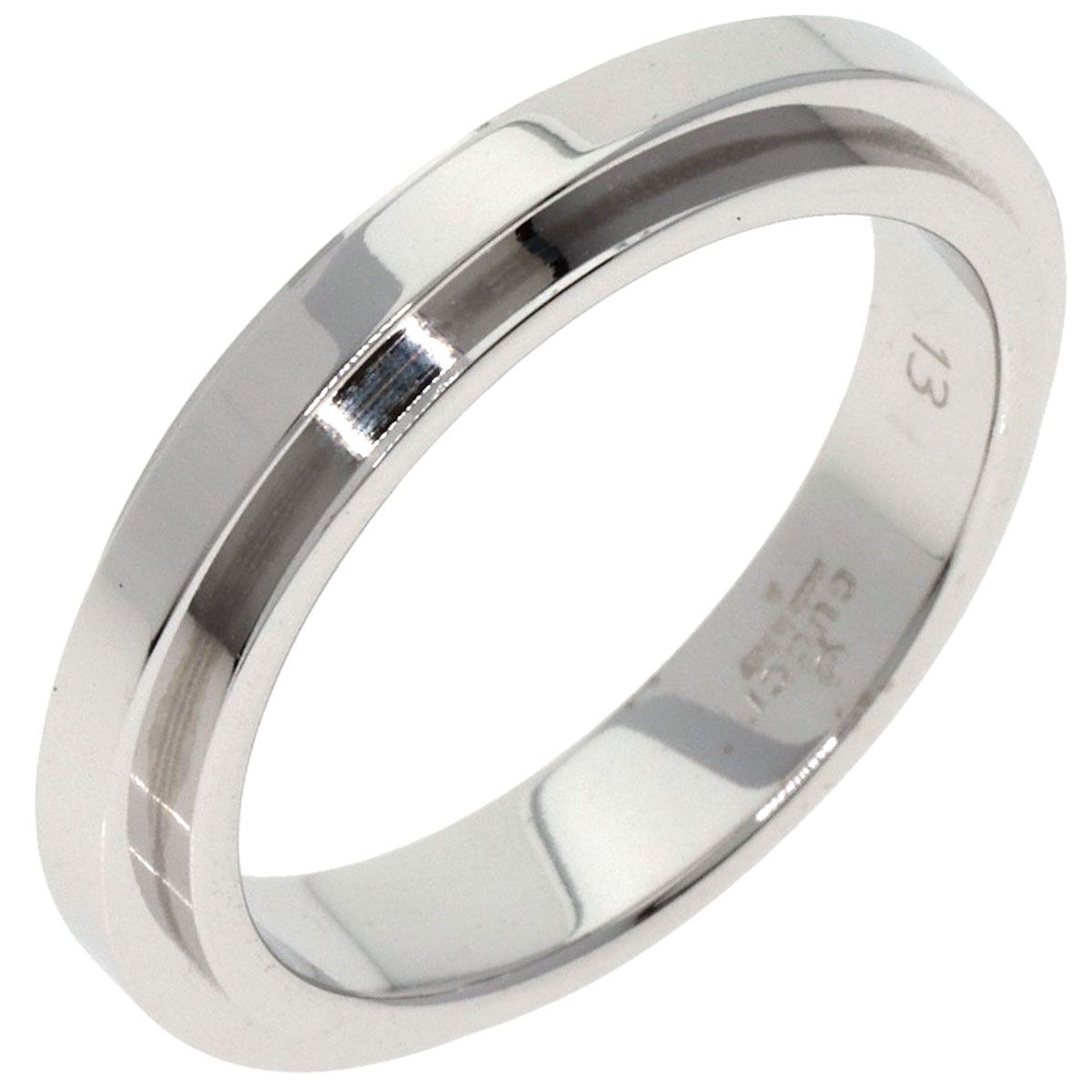 Gucci Straight Rough Ring 18K White Gold — view 2