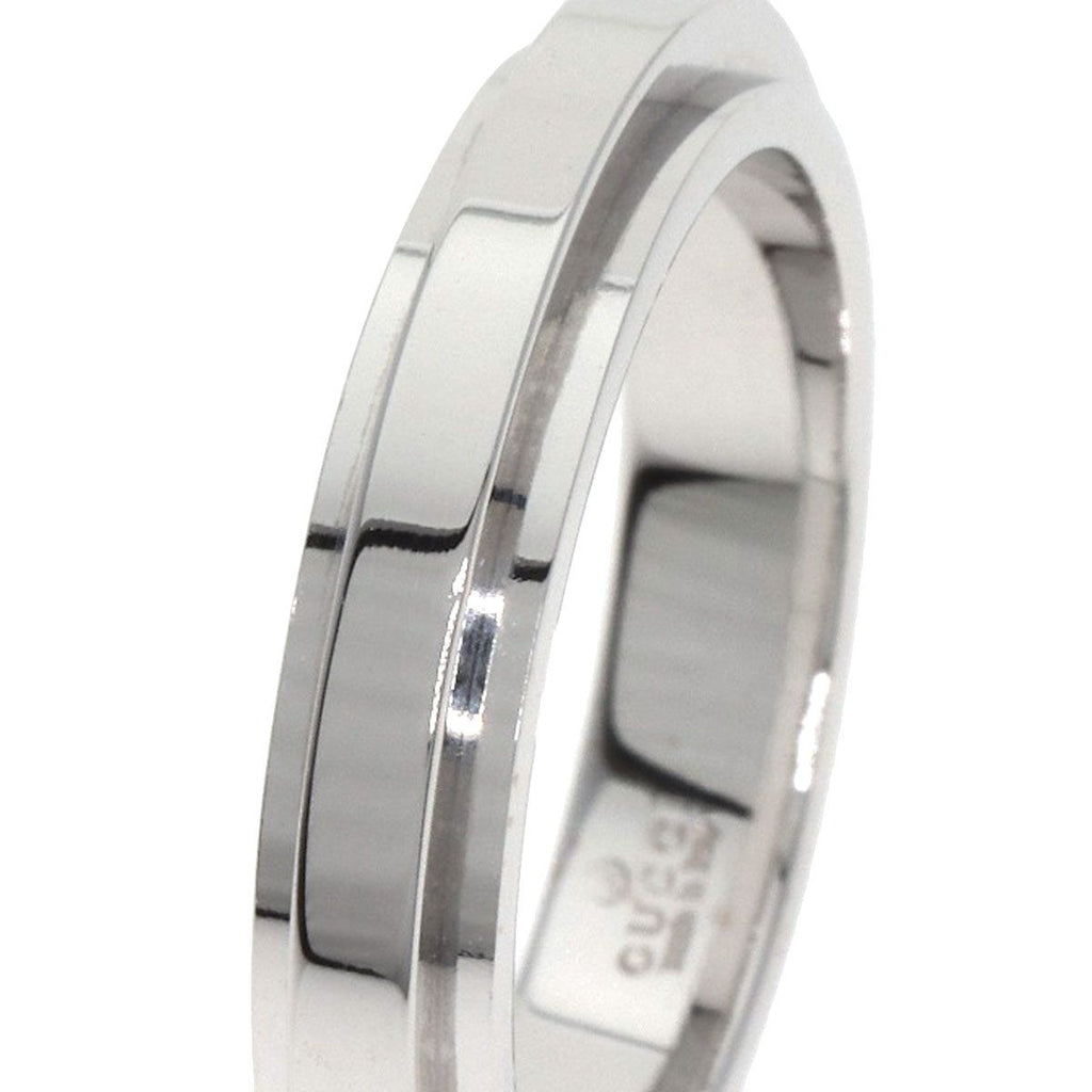 Gucci Straight Rough Ring 18K White Gold — view 7