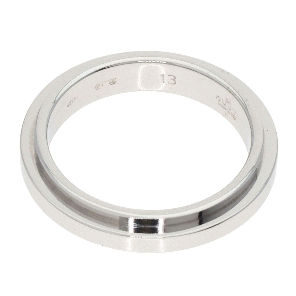 Gucci Straight Rough Ring 18K White Gold — view 5