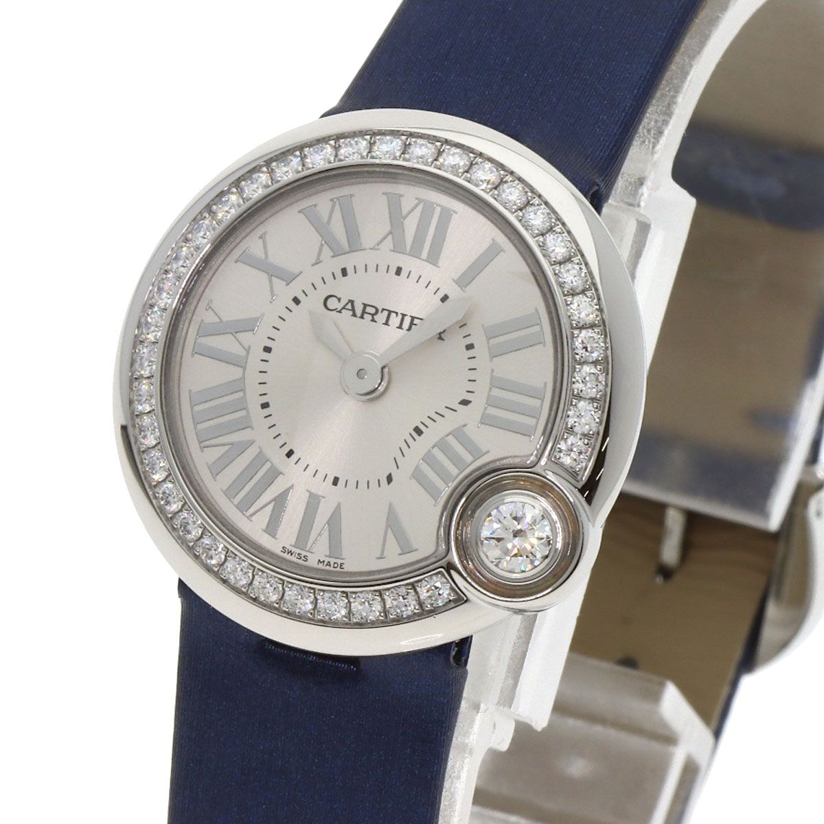 Cartier Ballon Blanc de Cartier Watch SS Leather — view 3
