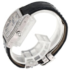 Cartier Totu SM Diamond Watch 18K White Gold Leather — view 2