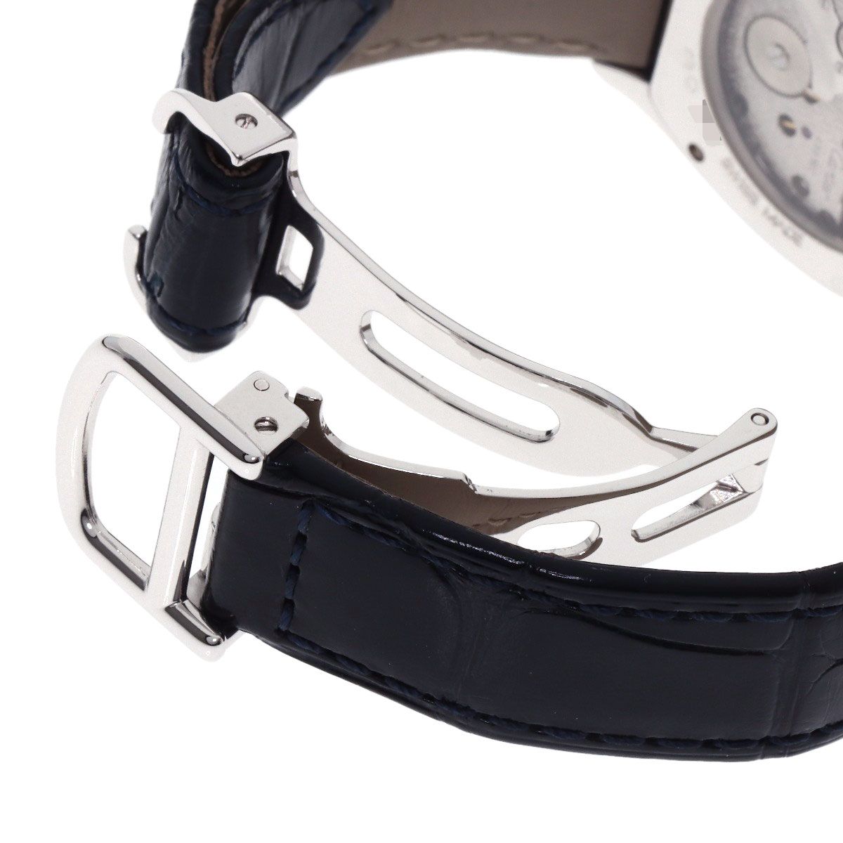 Cartier Totu SM Diamond Watch 18K White Gold Leather — view 8
