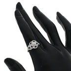 Chanel Camellia Collection Diamond Ring 18K White Gold — view 8
