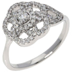 Chanel Camellia Collection Diamond Ring 18K White Gold