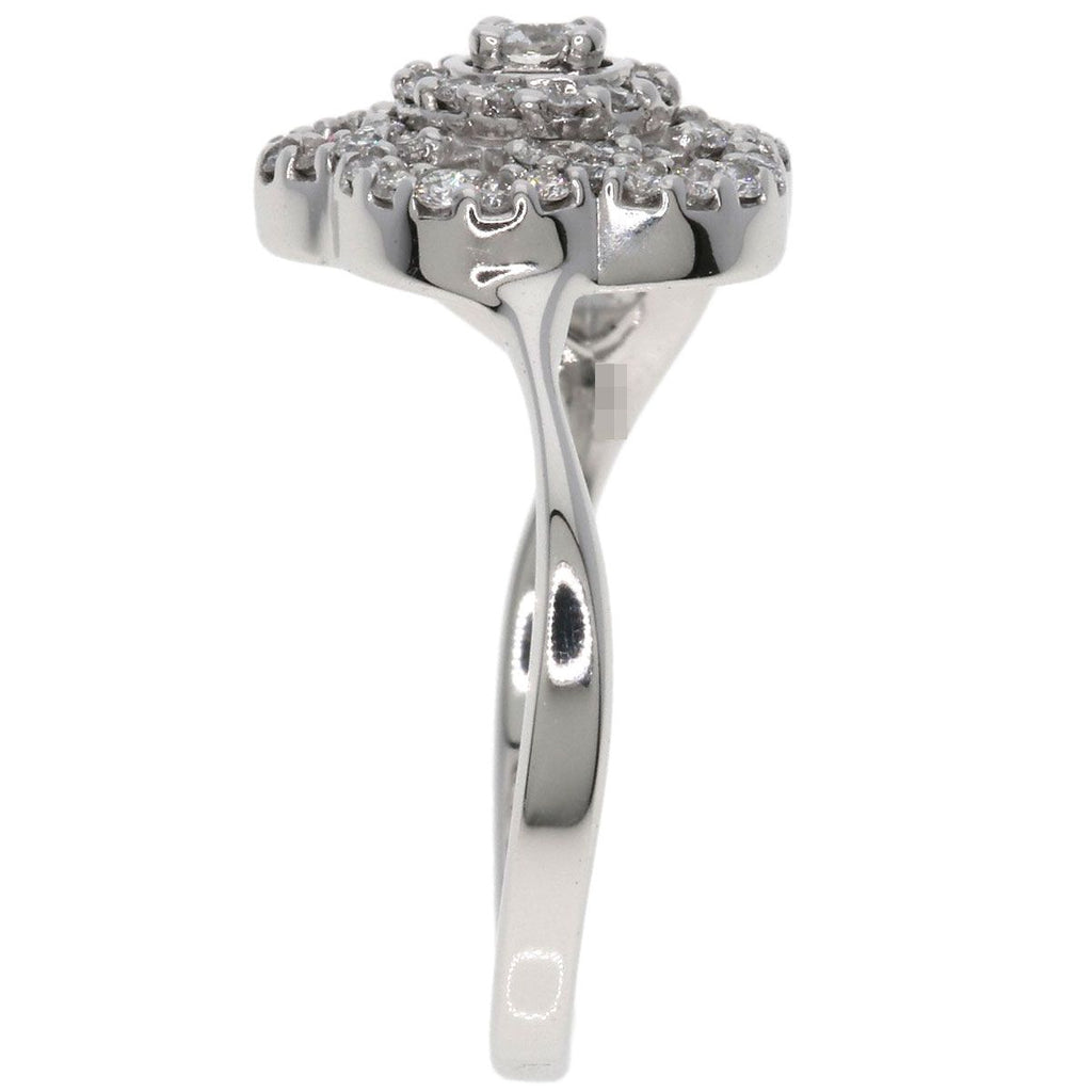 Chanel Camellia Collection Diamond Ring 18K White Gold