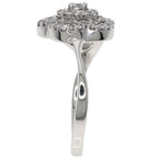 Chanel Camellia Collection Diamond Ring 18K White Gold