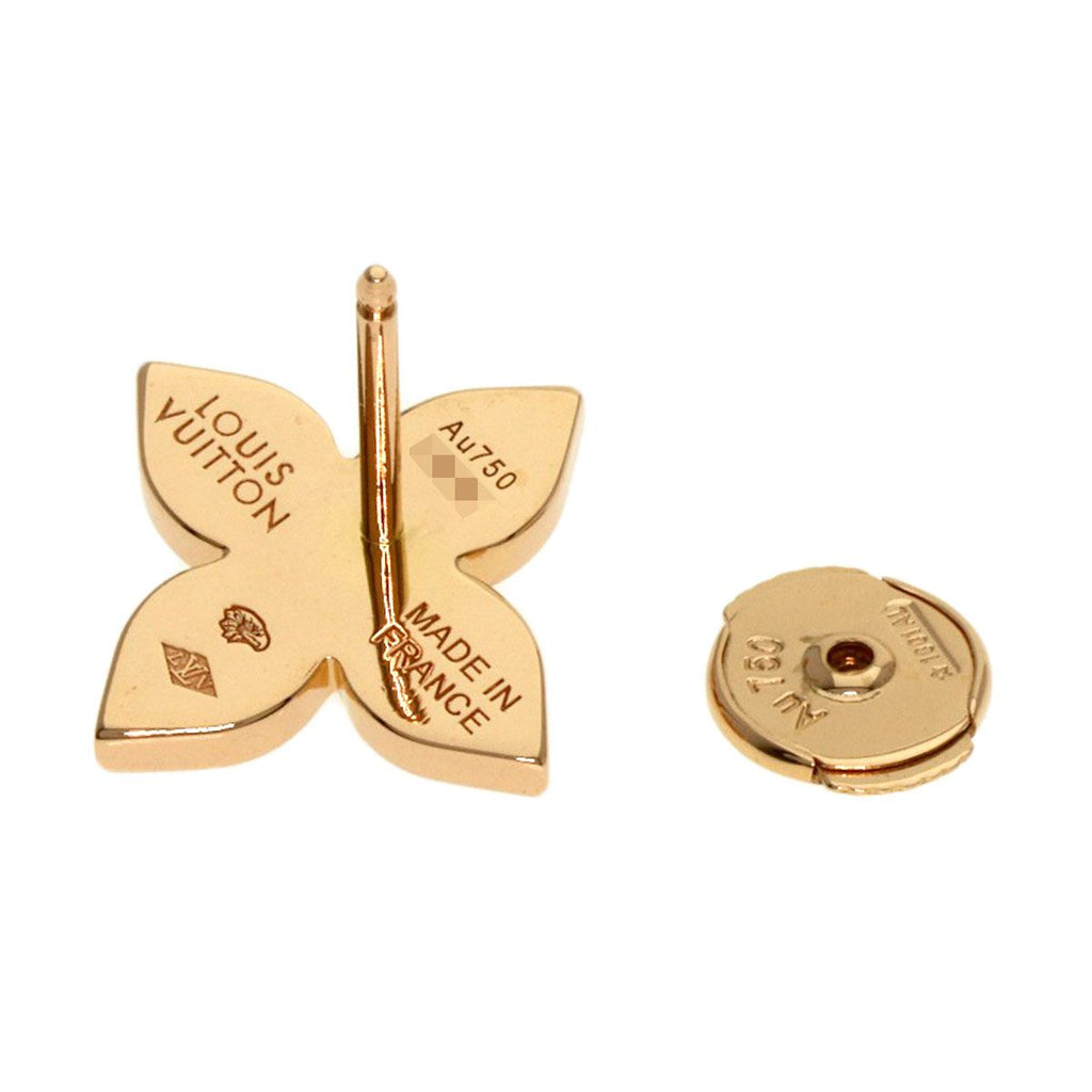 Louis Vuitton Star Blossom Diamond One Side Only Earrings 18K Pink Gold — view 3