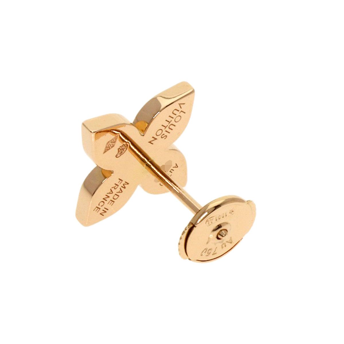 Louis Vuitton Star Blossom Diamond One Side Only Earrings 18K Pink Gold — view 2