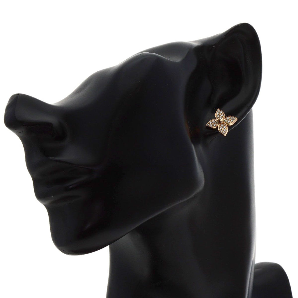 Louis Vuitton Star Blossom Diamond One Side Only Earrings 18K Pink Gold — view 5