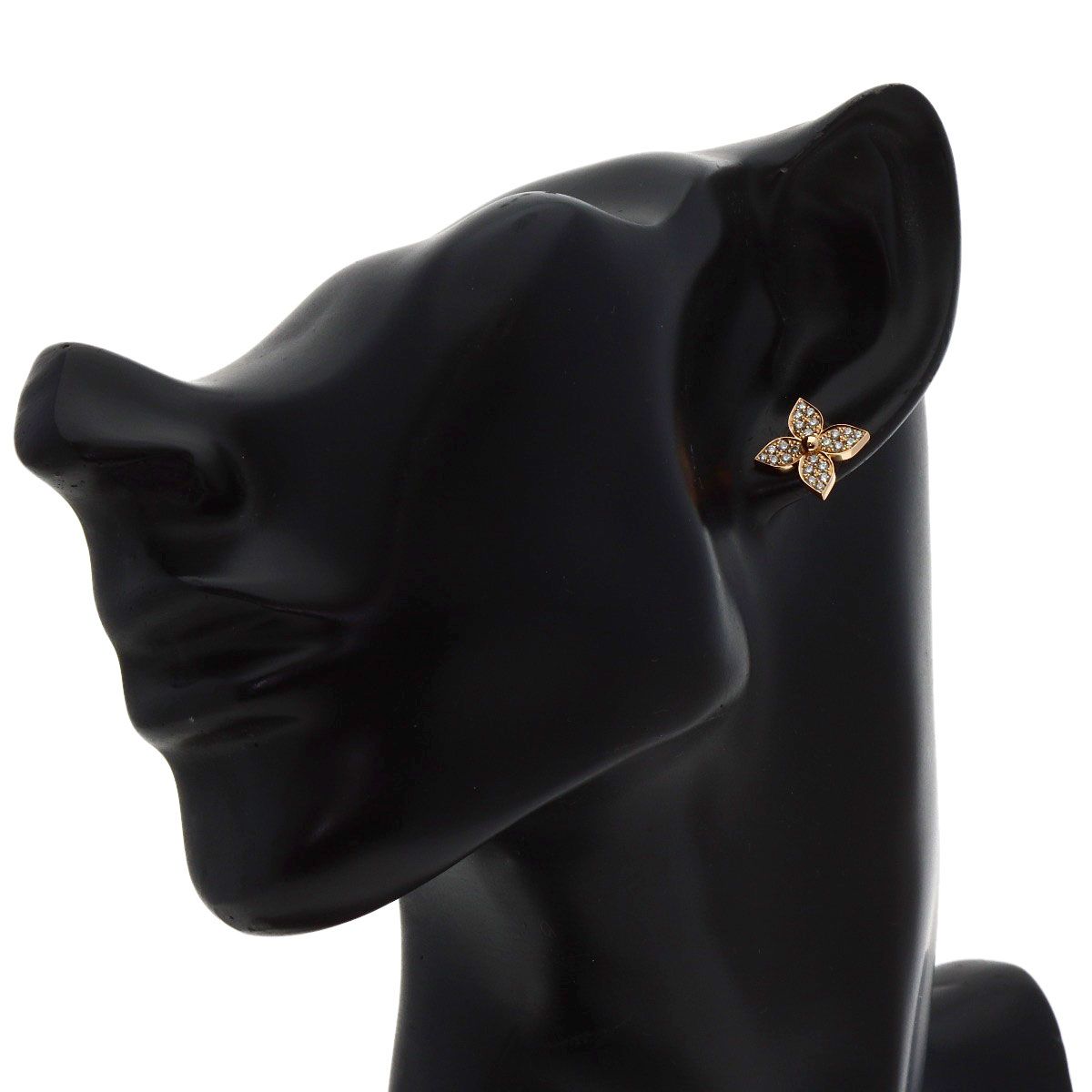 Louis Vuitton Star Blossom Diamond One Side Only Earrings 18K Pink Gold — view 5