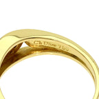 Dior Logo Diamond Ring 18K Yellow Gold — view 6