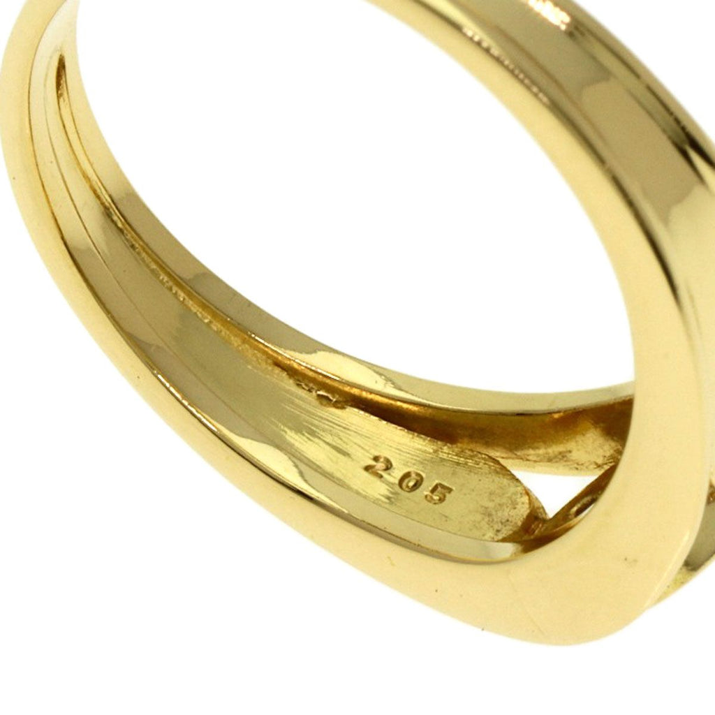 Dior Logo Diamond Ring 18K Yellow Gold — view 7