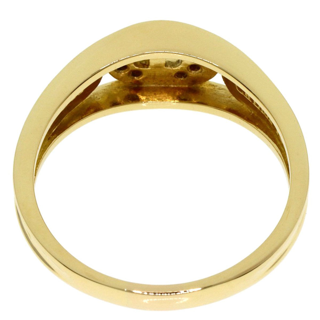 Dior Logo Diamond Ring 18K Yellow Gold — view 5