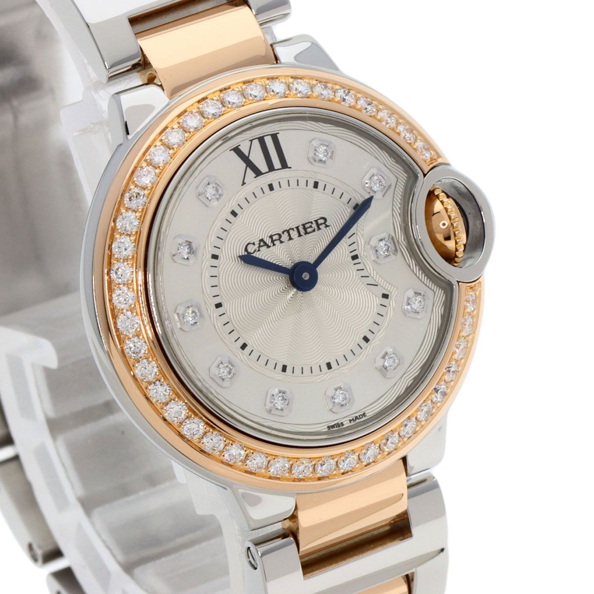 Cartier Ballon Blue Watch SS Pink Gold — view 4