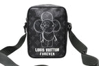 Louis Vuitton Danube PM Vivienne Shoulder Bag Monogram Shadow Leather Black — view 2