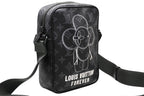 Louis Vuitton Danube PM Vivienne Shoulder Bag Monogram Shadow Leather Black — view 4