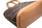 Louis Vuitton Alma PM Handbag Monogram Brown Gold — view 6