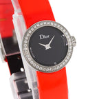 Dior Christian la Mini DI Diamond Watch SS Leather — view 4