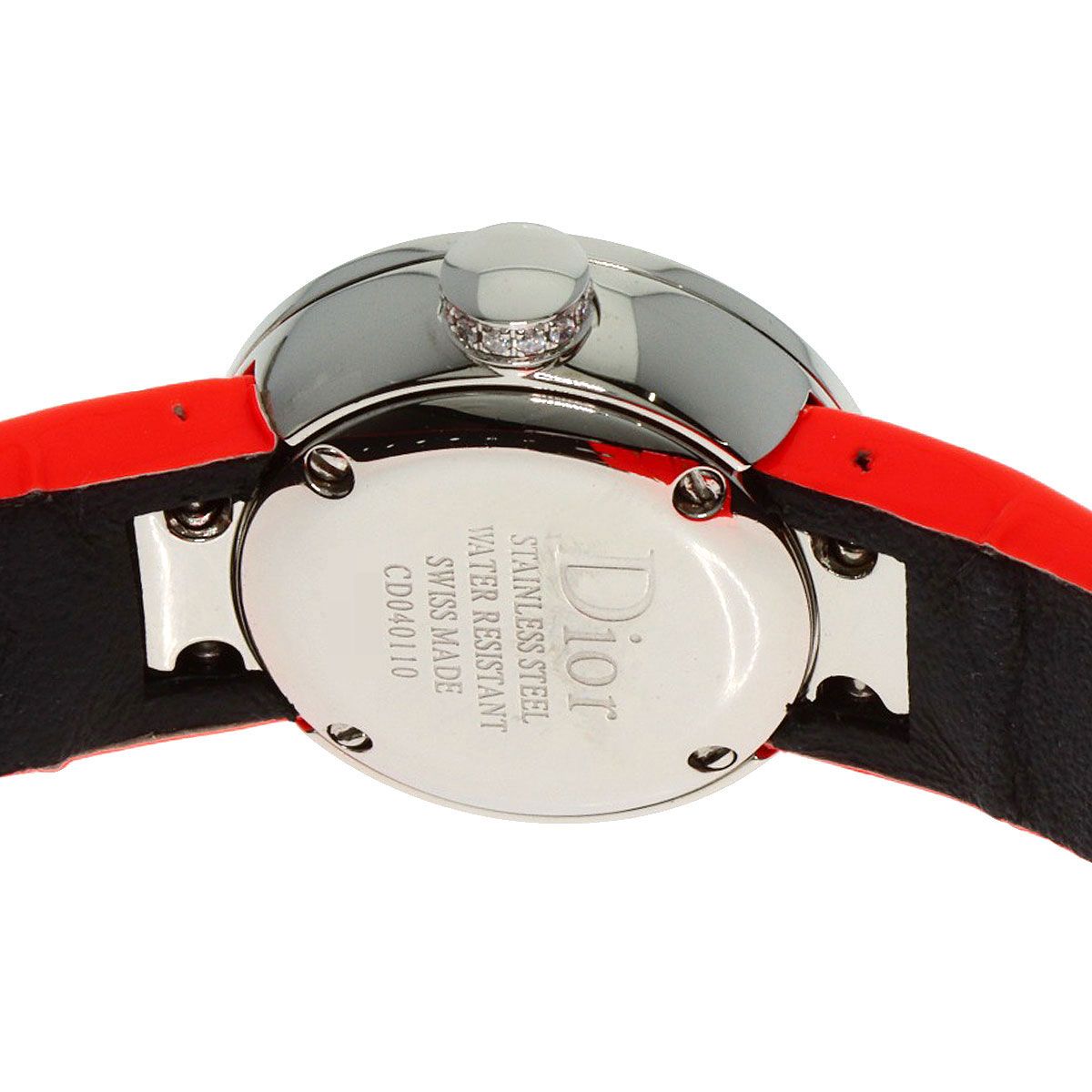 Dior Christian la Mini DI Diamond Watch SS Leather — view 7