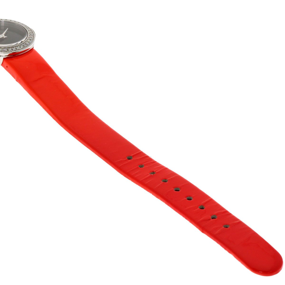 Dior Christian la Mini DI Diamond Watch SS Leather — view 9