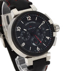 Louis Vuitton Tambour Chronograph Gmt Evolution Watch SS Leather — view 4