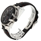 Louis Vuitton Tambour Chronograph Gmt Evolution Watch SS Leather — view 2