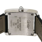 Cartier Tank Francaise SM Diamond Bezel Watch 18K White Gold — view 7