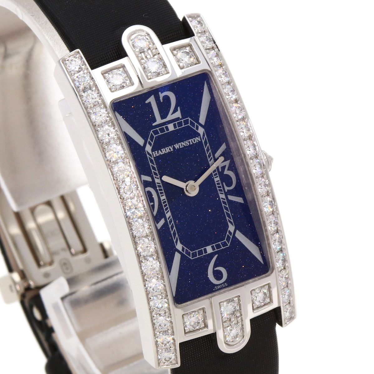 Harry Winston Avenue-c Aventurine Limited to 200 Watches 18K White — view 4