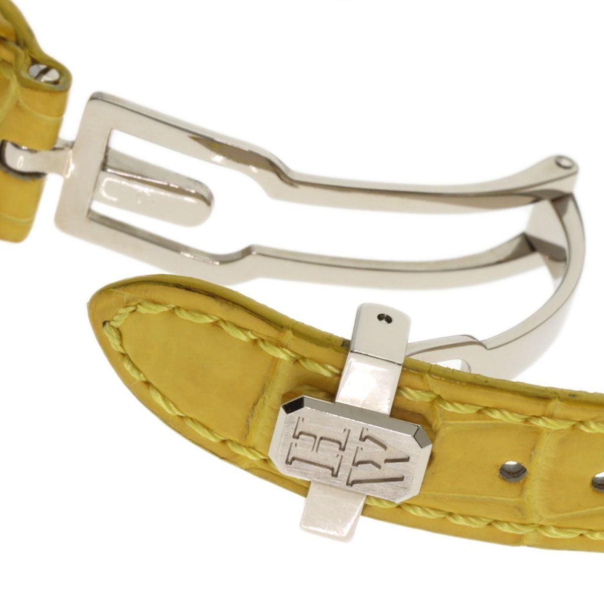Harry Winston Avenue Classic Watch 18K White Gold Leather — view 8