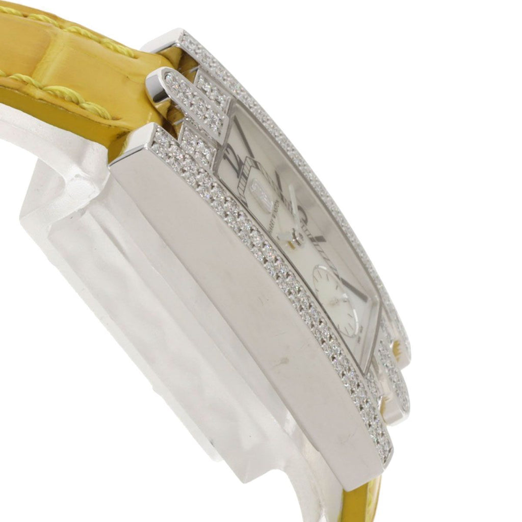 Harry Winston Avenue Classic Watch 18K White Gold Leather — view 6