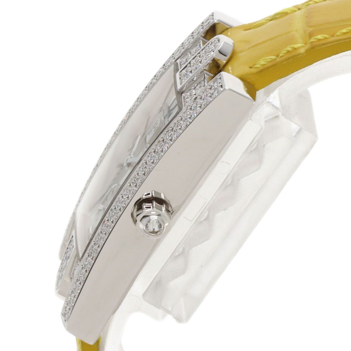 Harry Winston Avenue Classic Watch 18K White Gold Leather — view 5