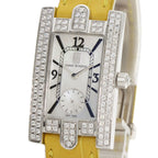 Harry Winston Avenue Classic Watch 18K White Gold Leather — view 3