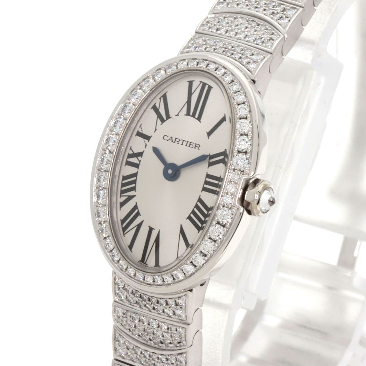 Cartier Mini Venuere Diamond Watch 18K White Gold Goldx — view 3