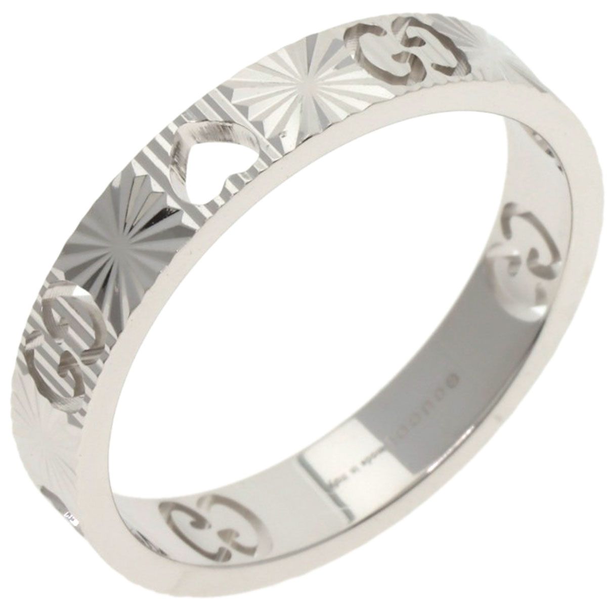 Gucci Icon Heart Ring 18K White Gold — view 2