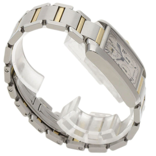 Cartier Tank Francaise Chrono Reflex Watch SS Yellow Gold — view 2