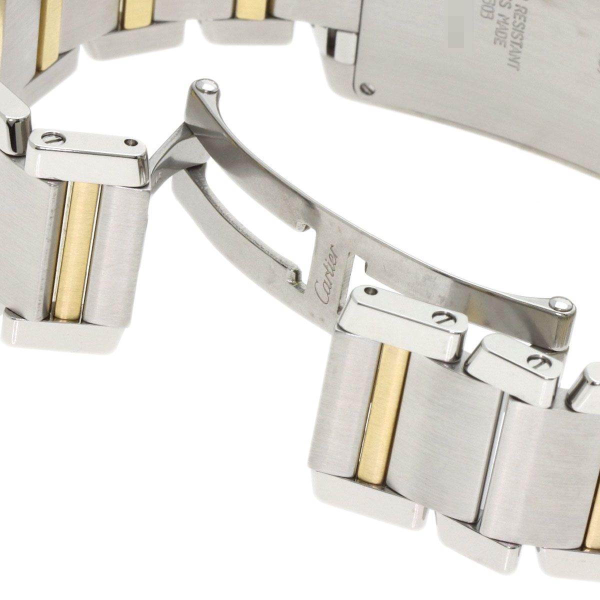 Cartier Tank Francaise Chrono Reflex Watch SS Yellow Gold — view 8