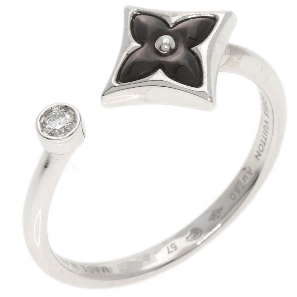 Louis Vuitton Bag Star Blossom Mini 57 Ring 18K White Gold — view 2