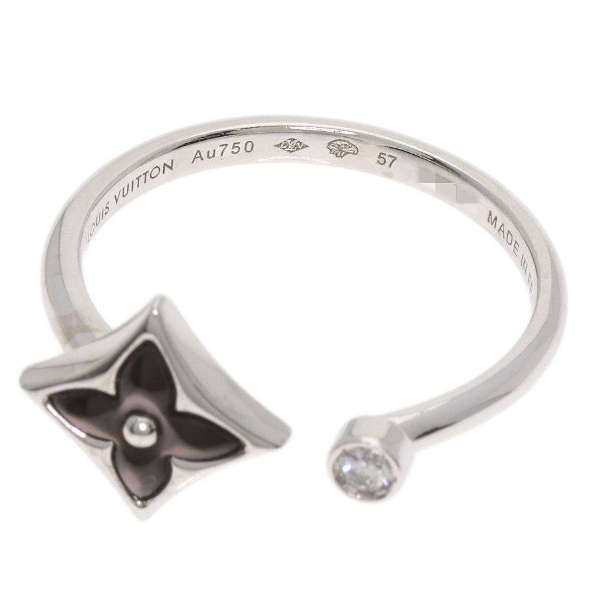 Louis Vuitton Bag Star Blossom Mini 57 Ring 18K White Gold — view 5
