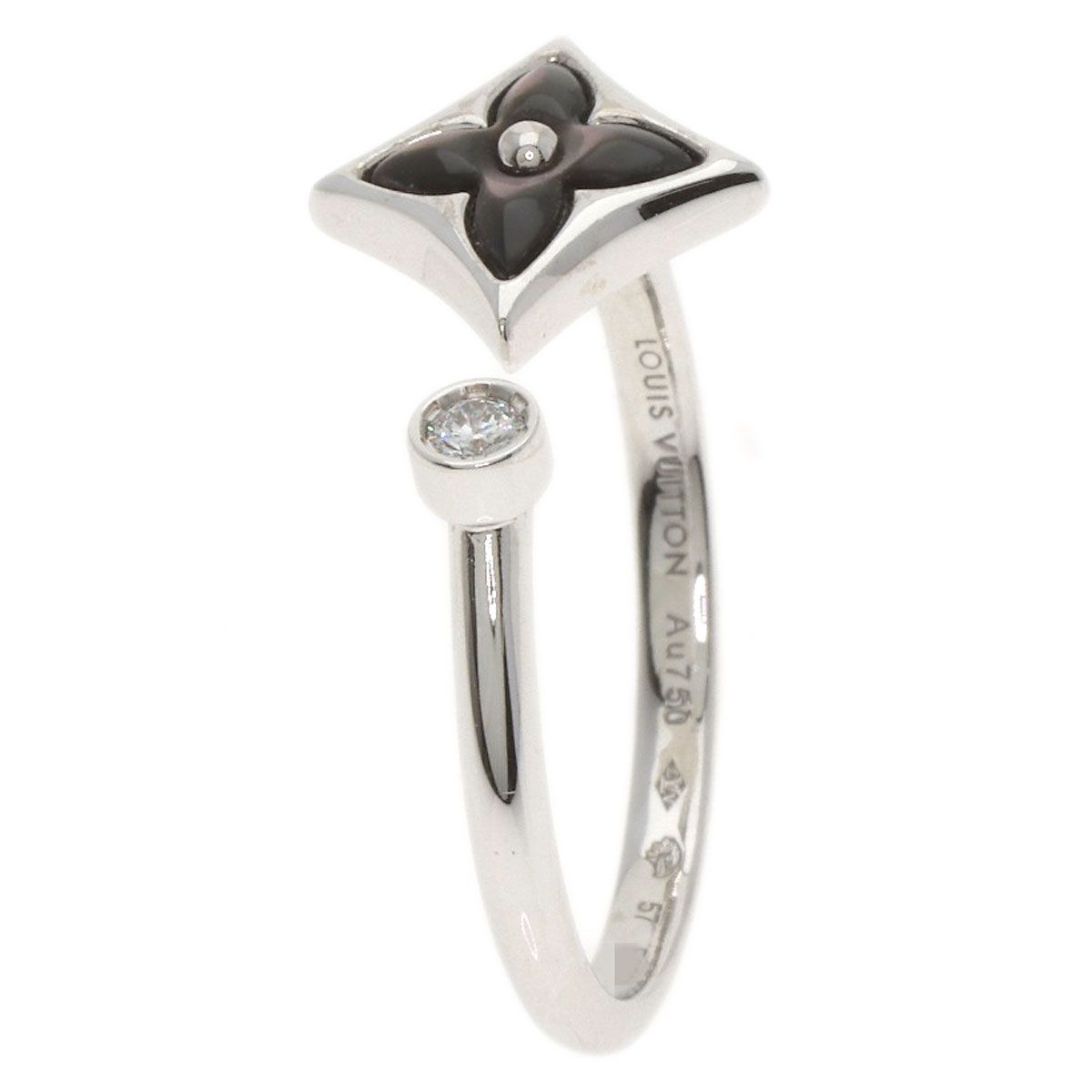 Louis Vuitton Bag Star Blossom Mini 57 Ring 18K White Gold — view 4