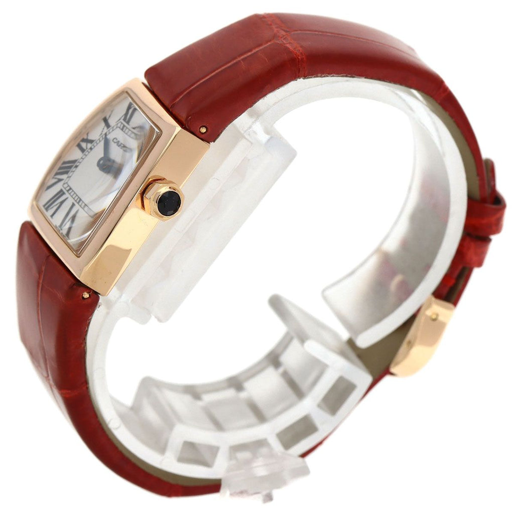 Cartier Ladonya SM Watch 18K Pink Gold Leather — view 2