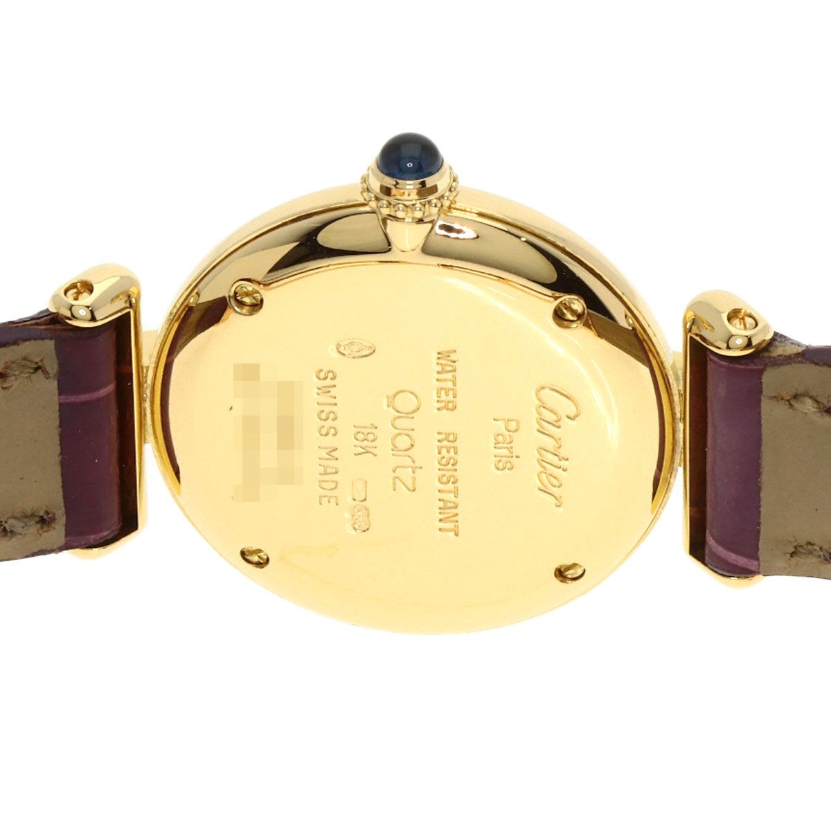 Cartier Must Colise Watch 18K Yellow Gold Leather — view 7
