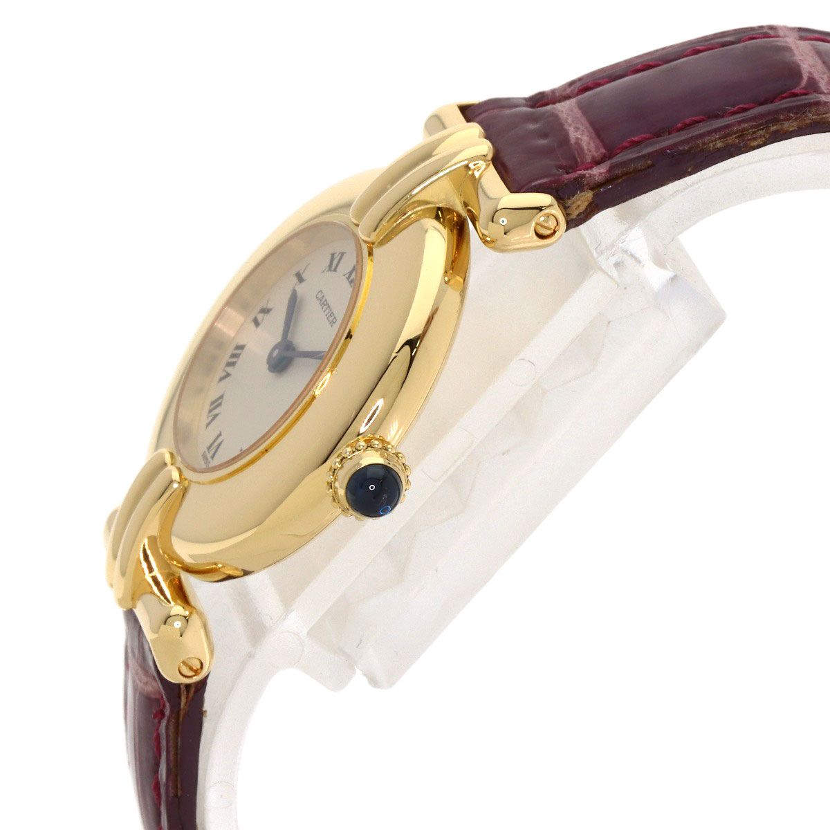 Cartier Must Colise Watch 18K Yellow Gold Leather — view 5